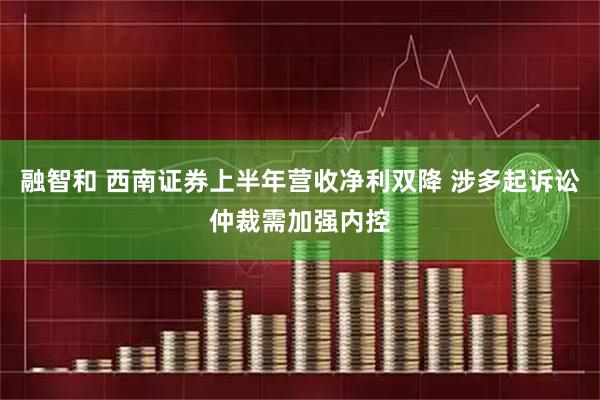 融智和 西南证券上半年营收净利双降 涉多起诉讼仲裁需加强内控